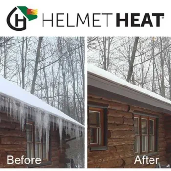 GH Helmet Heat Before and After photos of impact on home